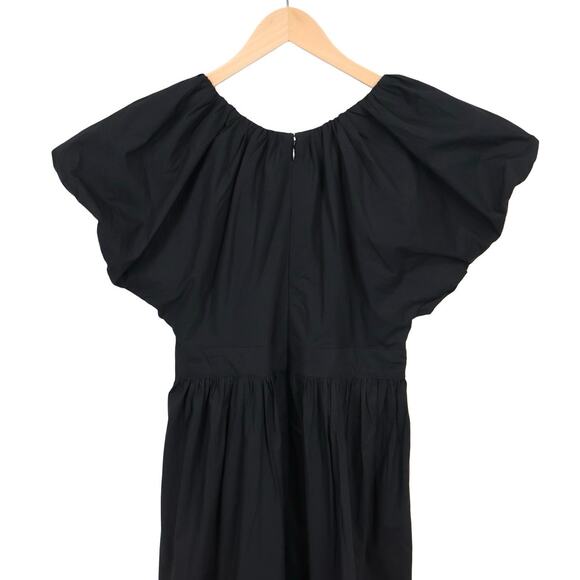 NWT J.Crew Collection Cecily Dress In 100% Cotton Poplin Lined Black Size 6 - Picture 7 of 10